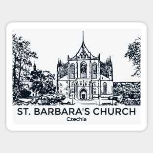 St. Barbara's Church - Czechia Magnet